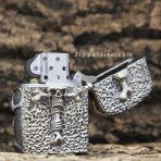 Armor Skull  LIMITED EDITION ZIPPO Oil Lighter 6 surface engraving